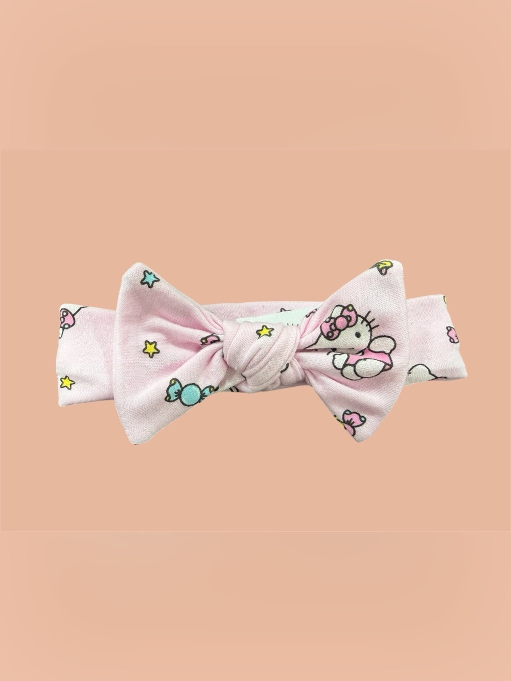 Hello Kitty Pink Printed Knot Headband